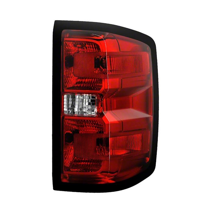 Silverado 1500 Oem Style Non Accent Tail Light Black Housing Red