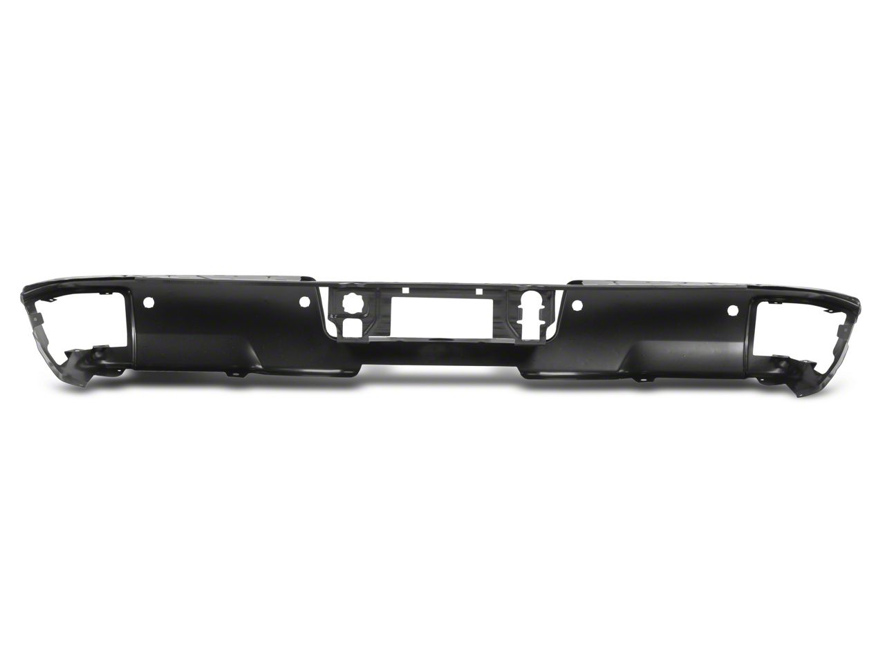 Silverado Oem Style Steel Rear Bumper Shell Pre Drilled For Backup Sensors Black