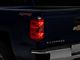 OEM Style Tail Light; Black Housing; Red/Clear Lens; Driver Side (14-18 Silverado 1500 w/ Factory Halogen Tail Lights)