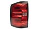 OEM Style Tail Light; Black Housing; Red/Clear Lens; Driver Side (14-18 Silverado 1500 w/ Factory Halogen Tail Lights)