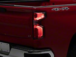 OEM Style Tail Light; Black Housing; Red/Clear Lens; Passenger Side (19-23 Silverado 1500 w/ Factory LED Tail Lights)