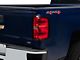 OEM Style Tail Light; Black Housing; Red/Clear Lens; Passenger Side (14-18 Silverado 1500 w/ Factory Halogen Tail Lights)