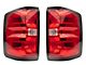 OEM Style Tail Light; Chrome Housing; Red/Clear Lens; Driver Side (14-18 Silverado 1500 w/ Factory Halogen Tail Lights)