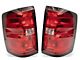 OEM Style Tail Lights; Black Housing; Red/Clear Lens (14-18 Silverado 1500 w/ Factory Halogen Tail Lights)