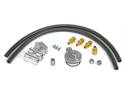 Oil Filter Relocation Kit; 22mm x 1.50 Threads (07-25 Silverado 1500, Excluding 2.7L & 3.0L)