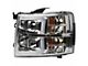 Performance Series Headlights with LED C-Light Bar; Chrome Housing; Clear Lens (07-13 Silverado 1500)