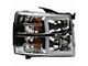 Performance Series Headlights with LED C-Light Bar; Chrome Housing; Clear Lens (07-13 Silverado 1500)