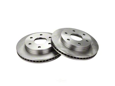 Plain Vented 6-Lug Rotors; Front Pair (99-06 Silverado 1500)