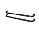 Platinum 4-Inch Oval Side Step Bars; Black (19-24 Silverado 1500 Crew Cab)