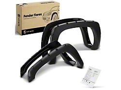 Pocket Rivet Style Fender Flares; Black (99-06 Silverado Fleetside 1500)