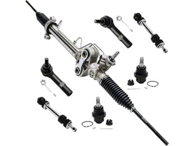 Power Steering Rack and Pinion with Ball Joints, Sway Bar Links and Outer Tie Rods (07-13 Silverado 1500 w/ Aluminum Control Arms)