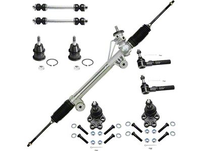 Power Steering Rack and Pinion with Ball Joints, Sway Bar Links and Outer Tie Rods (99-06 2WD Silverado 1500 w/ Front Coil Springs)