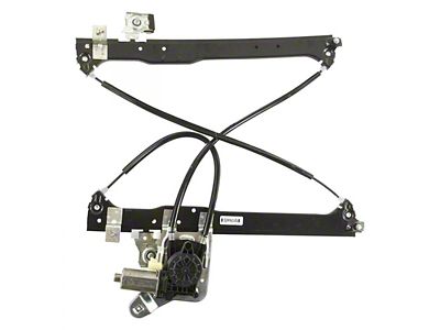 Replacement Power Window Regulator with Motor; Rear Driver Side (04-06 Silverado 1500 Crew Cab)