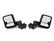 Powered Heated Manual Extendable Towing Mirrors with Smoked LED Turn Signals; Black (19-24 Silverado 1500)