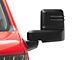 Powered Heated Manual Extendable Towing Mirrors with Clear LED Turn Signals; Black (19-24 Silverado 1500)