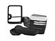 Powered Heated Manual Extendable Towing Mirrors with Clear LED Turn Signals; Chrome (19-24 Silverado 1500)