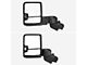 Powered Heated Manual Extendable Towing Mirrors with Clear LED Turn Signals; Chrome (19-24 Silverado 1500)