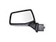 Powered Heated Manual Folding Mirror with Blind Spot Detection; Textured Black; Driver Side (19-24 Silverado 1500)