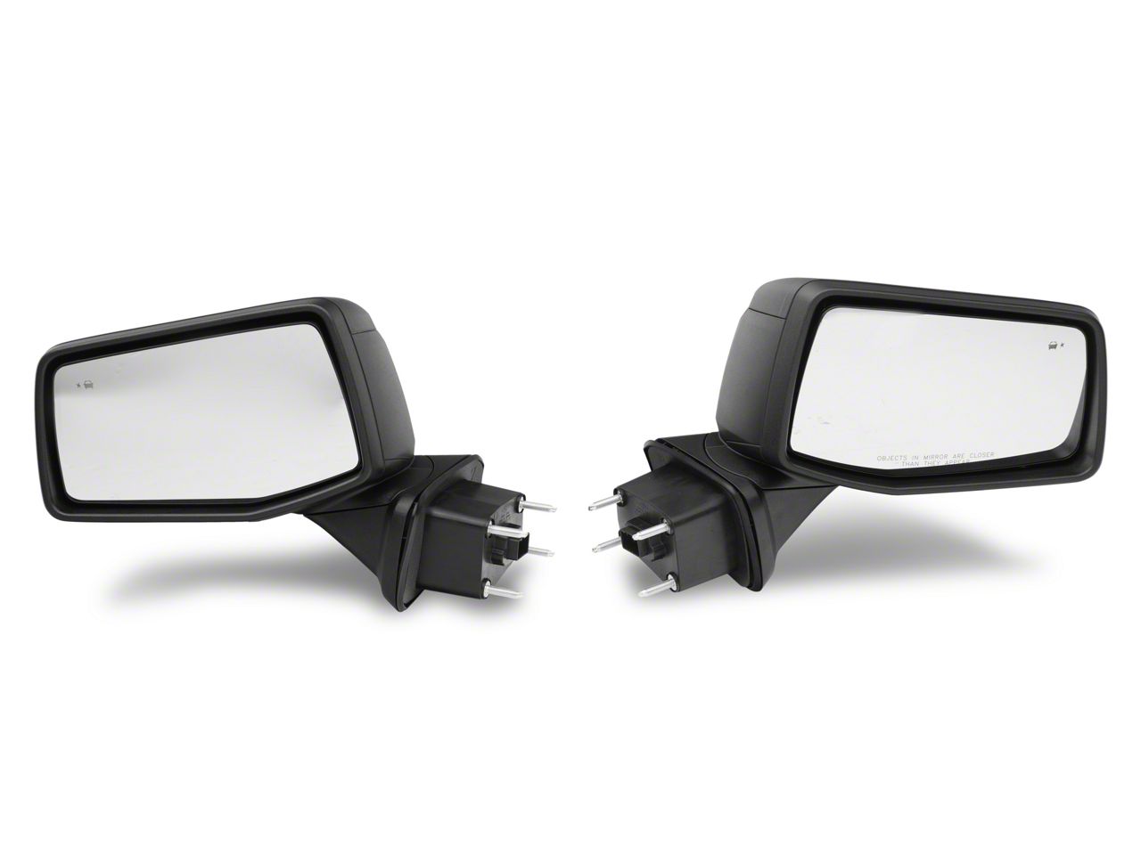 Silverado 1500 Powered Heated Manual Folding Mirrors with Blind Spot  Detection; Textured Black (19-24 Silverado 1500) - Free Shipping