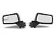 Powered Heated Manual Folding Mirrors with Spotter Glass; Textured Black (19-24 Silverado 1500)