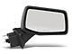 Powered Heated Manual Folding Mirrors with Spotter Glass; Textured Black (19-24 Silverado 1500)