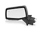 Powered Heated Memory Power Folding Mirror with Blind Spot Detection and Puddle Light; Textured Black; Driver Side (19-24 Silverado 1500)