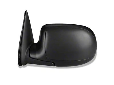 Powered Heated Mirror; Driver Side; Textured Black (03-06 Silverado 1500)