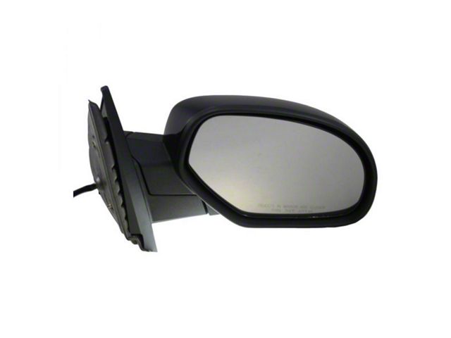 Powered Heated Mirror; Paint to Match Black; Passenger Side (07-13 Silverado 1500)