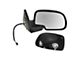 Powered Heated Mirror with Puddle Light; Gloss Black; Passenger Side (03-06 Silverado 1500)