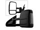 Powered Heated Telescoping Mirror with Smoked LED Turn Signal; Driver Side (14-15 Silverado 1500)