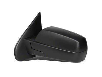 Powered Heated Towing Mirror; Driver Side; Black (14-18 Silverado 1500)