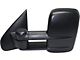 Powered Heated Towing Mirror; Textured Black; Driver Side (14-18 Silverado 1500)