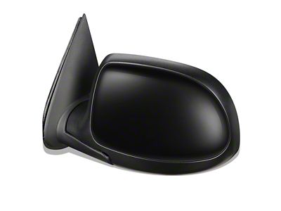 Powered Mirror; Driver Side; Gloss Black (99-02 Silverado 1500)