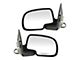 Powered Mirrors; Gloss Black (99-02 Silverado 1500)