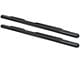 Premier 4 Oval Nerf Side Step Bars with Mounting Kit; Black (04-13 Silverado 1500 Crew Cab)