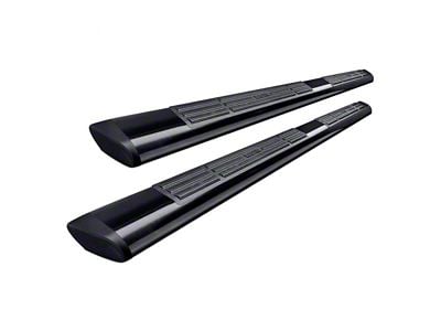 Premier 6 Oval Nerf Side Step Bars with Mounting Kit; Black (14-18 Silverado 1500 Regular Cab)