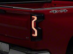 PRO-Series LED Tail Lights; Jet Black Housing; Smoked Lens (19-23 Silverado 1500 w/ Factory LED Tail Lights)