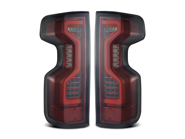 PRO-Series LED Tail Lights; Red Housing; Smoked Lens (19-23 Silverado 1500 w/ Factory LED Tail Lights)