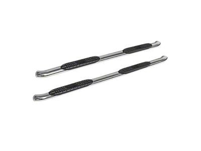 Pro Traxx 4-Inch Oval Side Step Bars; Stainless Steel (19-25 Silverado 1500 Double Cab)