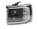 LED C-Bar Projector Headlights; Matte Black Housing; Clear Lens (07-13 Silverado 1500)