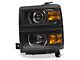 Projector Headlights; Matte Black Housing; Clear Lens (14-15 Silverado 1500)