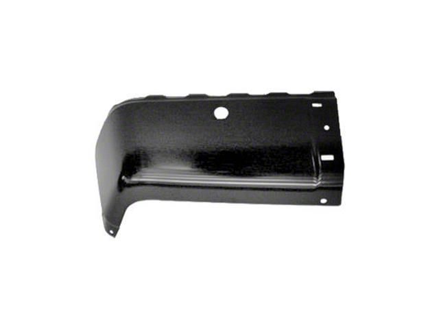 Replacement Rear Bumper End; Pre-Drilled for Backup Sensors; Black; Driver Side (07-13 Silverado 1500)