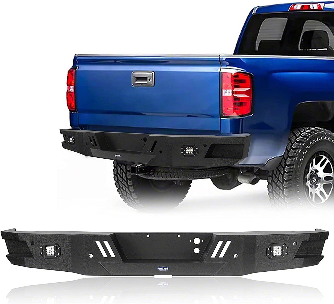 Silverado 1500 Rear Bumper with LED Pod Lights (07-18 Silverado 1500 ...