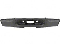 Replacement Rear Bumper; Not Pre-Drilled for Backup Sensors; Black (07-13 Silverado 1500)