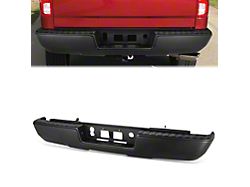 Rear Bumper; Not Pre-Drilled for Backup Sensors; Black (14-18 Silverado 1500)