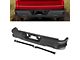 Rear Bumper; Not Pre-Drilled for Backup Sensors; Black (19-24 Silverado 1500 w/ Factory Dual Exhaust)