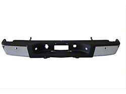 Replacement Rear Bumper; Pre-Drilled for Backup Sensors; Chrome (07-13 Silverado 1500)