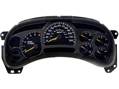 Remanufactured Instrument Cluster; 6-Gauge (03-05 Silverado 1500 w/ Manual Transmission)