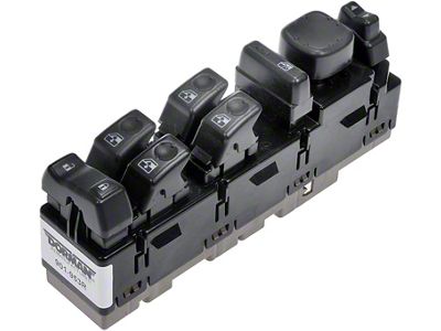 Remanufactured Power Window Switch; Front Driver Side; 5-Button (2006 Silverado 1500 Crew Cab)