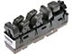 Remanufactured Power Window Switch; Front Driver Side; 8-Button (04-05 Silverado 1500 Crew Cab)